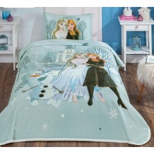 Taç Yeni Sezon Lisanslı Disney Frozen Hug Tek Kişilik Pike Takımı