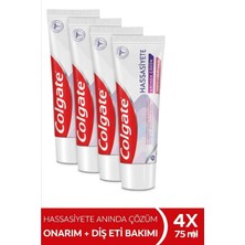 Colgate Hassasiyete Anında Çözüm Onarım ve Diş Eti Bakımı Diş Macunu 75 ml x4 Adet