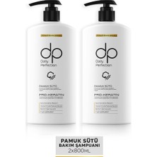 Dp Daily Perfection Şampuan Pamuk Sütü 800 ml X 2 Adet