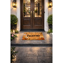 Esnature Home Bohem Temalı Dağ ve Yaprak Desenli Kapı Önü Paspası 45X70 cm
