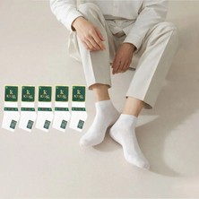 Kral Socks - Erkek Patik Lacose Kabartma Desenli (5 Adet) Bambu Dikişsiz Parfümlü Kısa Çorap