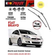 Duolight Fiat Bravo Ön Cam Muz Silecek Seti 2011 Model Araca Özel Aparat