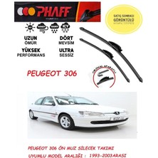 Duolight Peugeot 306 Silecek Silgeç Silgi 2002 Model Araca Özel Aparat