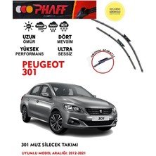 Duolight Peugeot 301 2014 Model Silecek 12 15 16 Motor Arası Araca Özel Aparat