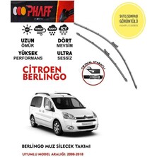 Duolight Citroen Berlingo Silecek Silgeç Takımı Araca Özel 2008-2018 Arası