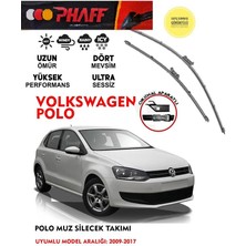 Duolight Volswagen Polo Uyumlu Silecek Takımı 12 10 14 16 Motor Araca Özel Aparat (2009-2017)