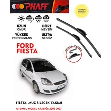 Duolight Fiesta Uyumlu Silecek Takımı 14 Motor Araca Özel Aparat 2002-2007