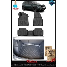 Rizline Renault Duster 2024 Sonrası 4x2 4x2 Sabit Zemin ( Lpg + Mhev ) Bagaj Havuzu ve Havuzlu Paspas