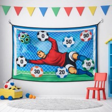 Vur Yapıştır Hedefli Futbol Kale Oyunu – Cırtlı Toplu Futbol Oyunu – Evde Futbol Eğlencesi