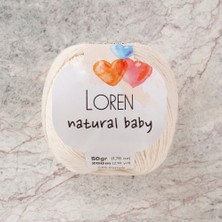 Özgün Adım Loren Natural Baby Krem El Örgü Ipi - R083 - 33945