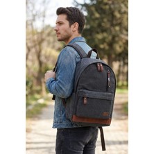 Ççs 51568 Pamuklu Kanvas Sırt Çantası Okul Çantası