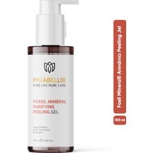 Mirabellix Fosil Mineral & Yeşil Çay Özlü Arındırıcı Peeling Yüz Yıkama Jeli – Pantenol ve Pirinç Kepeği Yağı Destekli 100 ml
