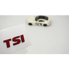 Dk Tuning Volkswagen Tsi Bagaj 3 Kırmızı Siyah Abs Logo Amblem