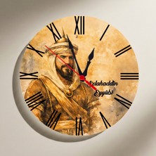 Zerya Selahaddîn Selahattin Eyyubî Tasarımlı Roma Rakamlı Duvar Saati
