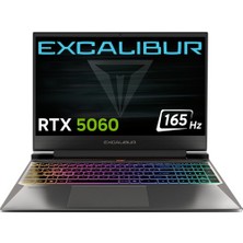 Casper Excalibur G870 Intel Core i7 13620H 32GB 1TB RTX5060 Windows 11 Home 15.6" 165Hz Taşınabilir Bilgisayar G870.1362-DF60A-C