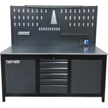 Takpower TTR4411 2 Metre Takım Tezgahı 5 Çekmeceli 2 Dolaplı