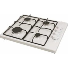 Kumtel Ko-420 Beyaz Tüplü LPG Set Üstü Emaye Ocak 4 Gözlü Kolay Temizlik Özelliği ile