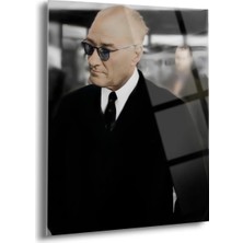 Shiny Art Atatürk Portre Cam Tablo – Uv Baskılı Temperli Cam Duvar Dekoru | Anlamlı ve Sade Tasarımıyla Modern Seçim - ATA006