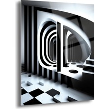 Shiny Art Op-Art Salon Cam Tablo - MOD027