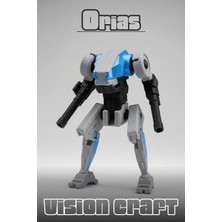 Modelerman Design Orıas Combat Mecha Robot Figür 3D Baskı Model Koleksiyon Oyun Diorama Kişiselleştirilebilir Hediye