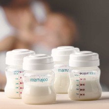 Mamajoo Anne Sütü ve Mama Saklama Kabı Seti 150 ml | Göğüs Pompası Uyumlu, 4lü Set