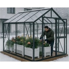 Modulbox Garden Greenhouse, Modern Kış Bahçesi, Bahçe Serası ( 228x307x230 )