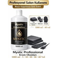 Mystic Professional Krem Oksidan 1000 ml - 40 Vol - Profesyonel Salon Kullanımı + Boya Uygulama Seti Dahil
