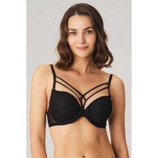 Anıl 3749 Günlük Klasik Kadın Mikro Poliamid Tam_destekli Balenli Kaplı Ipli Aksesuarlı Askıları Çıkabilir Ip Detaylı Sütyen