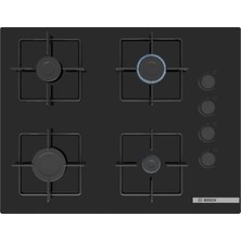 Bosch POP7C6P31O Gazlı Ocak 67CM Sert Cam Siyah Serie 4