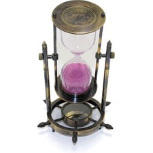 Subutu Pirinç Pusulalı Kum Saati Model 3