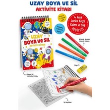 Uzay - Boya ve Sil Aktivite Kitabı / 3 Yaş +