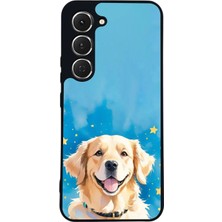 BG AKSESUAR Tecno Spark 40 Pro Uyumlu Golden Kopek Tasarımlı Glossy Premium Kılıf