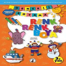 Elma Shop Örnekli Boyama Renk Boya 3+Yaş