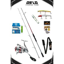 Oslo Prime 4000 Oslo Big Bass 270CM 15-40GR 8 Örgü Spin Olta Seti