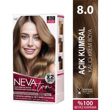 Nevacolor Nevaton 8.0 Açık Kumral Kalıcı Krem Saç Boyası