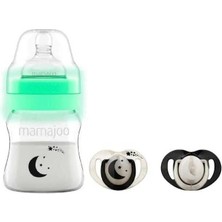Mamajoo Gece & Gündüz Biberonu 160 ml & Saklama Kutulu İkili Emzik / Pearl