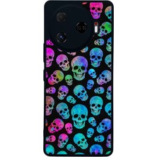 Tecno Camon 30 Pro Uyumlu Kurukafa Tasarımlı Glossy Premium Kılıf