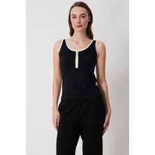 On Triko Fermuar Detaylı Bluz  71417