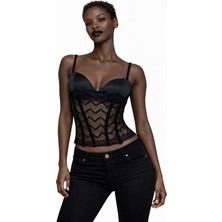 Deep Beach Dantel detaylı korse top