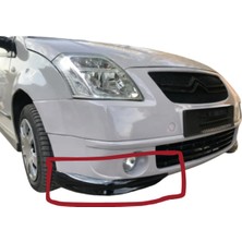 Türkset Citroen C2 Sağ Sol Ön Tampon Flap Takımı (( Plastik )) (( Parlak Siyah ))