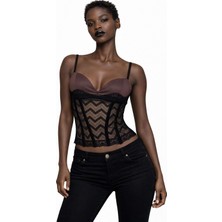Deep Beach Dantel detaylı korse top
