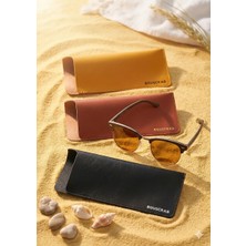 Bouscrab Üç Renk Bir Arada Gözlük Kılıfı 17X8 cm Hafif ve Kompakt Tasarım - Küçük ve Orta Boy Gözlükler 3 ADET