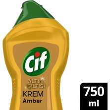 Cif Krem Yüzey Temizleyici Altın Işıltısı Amber Kokulu 750 ml