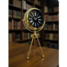 Nikaa Shop Imperial Gold Üç Ayaklı Metal Masa Saati