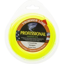 Veta Trimmer Line Elektrikli Tırpan Misinası 1.7mm 15M Sarı 6 Köşe