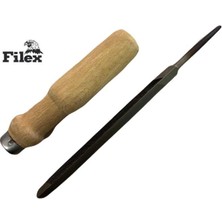 Fatih Bahçe Filex Üçgen Eğe Kalın  Diş (Taper) Boy 200 mm