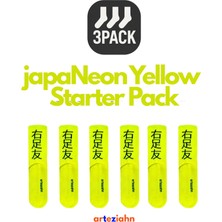 Arteziahn Japaneon Starter Pack (3 Pack) Neon Sarı Unisex Lifestyle & Spor 3'lü Çorap