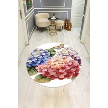 Dolce Mariee Dijital Baskı Modern Kaymaz Taban Halı H0322