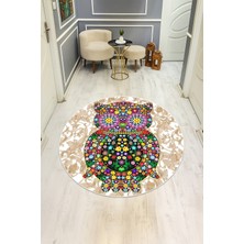 Dolce Mariee Dijital Baskı Modern Kaymaz Taban Halı H0339