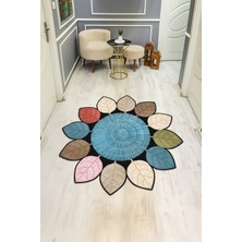 Dolce Mariee Dijital Baskı Modern Kaymaz Taban Halı H0391